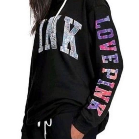 Victoria’s Secret Pink Bling Watercolor Outfit set L - Picture 3 of 11